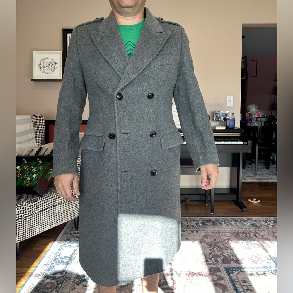 Double breasted dress coat